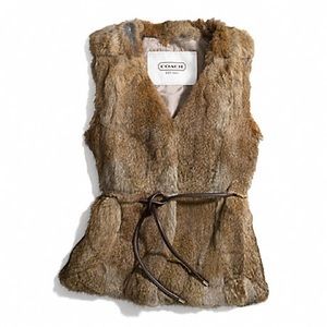 Coach Real Fur Vest